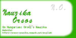 nauzika orsos business card